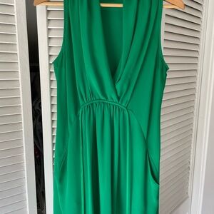 Vibrant Green Sleeveless Dress